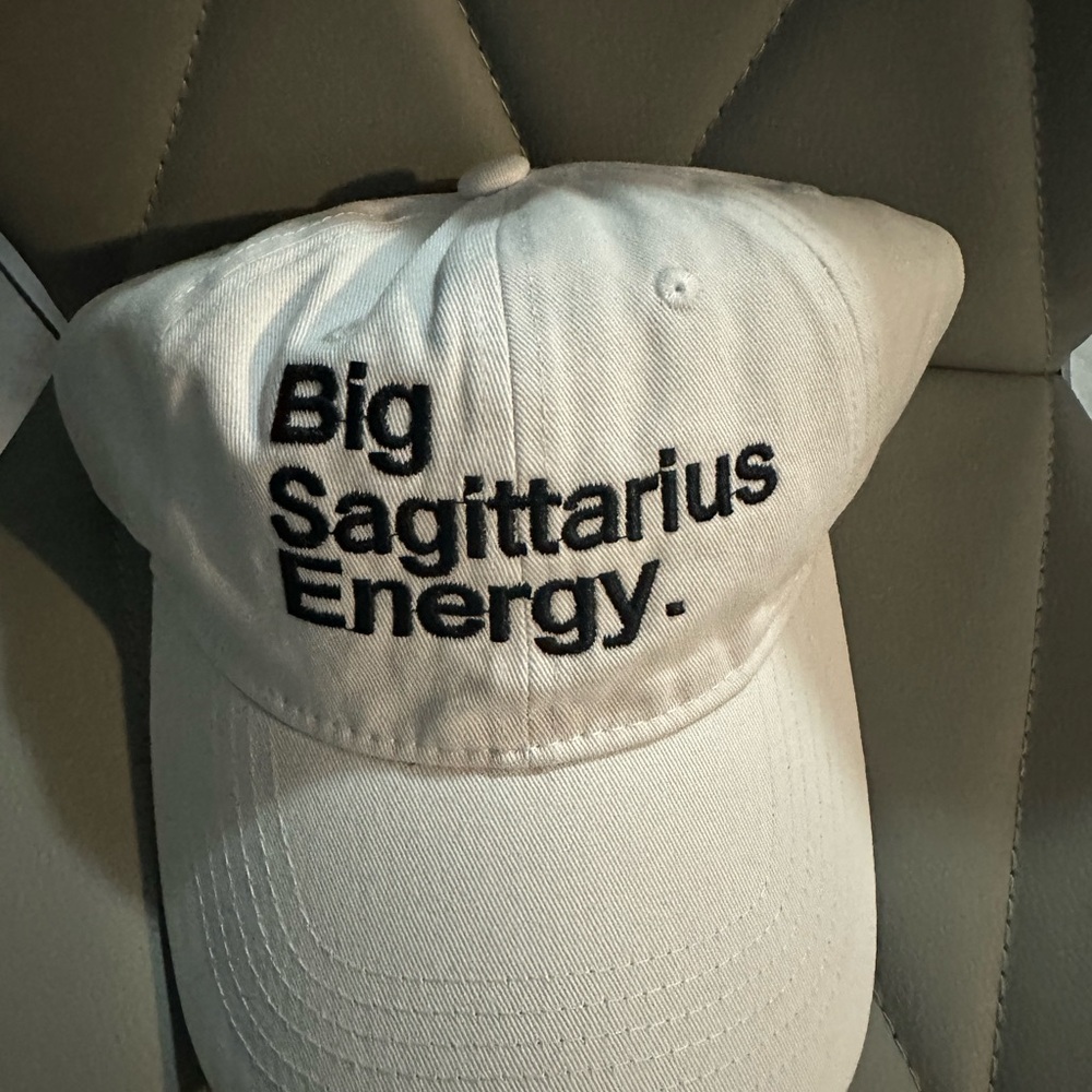 White 'Big Sagittarius Energy' Cap